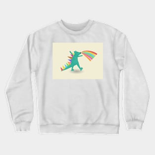 Rainbow dinosaur Crewneck Sweatshirt